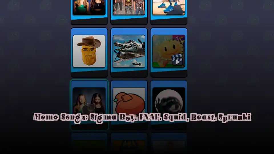 Meme Songs: Sigma Boy, FNAF, Squid, Beast, Sprunki