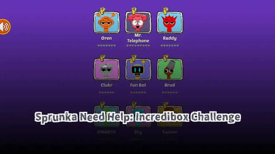 Sprunka Need Help: Incredibox Challenge
