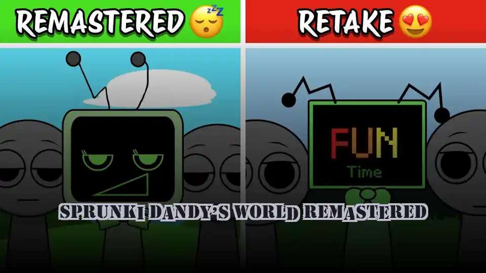 Sprunki Dandy’s World Remastered - fnaf.games Game