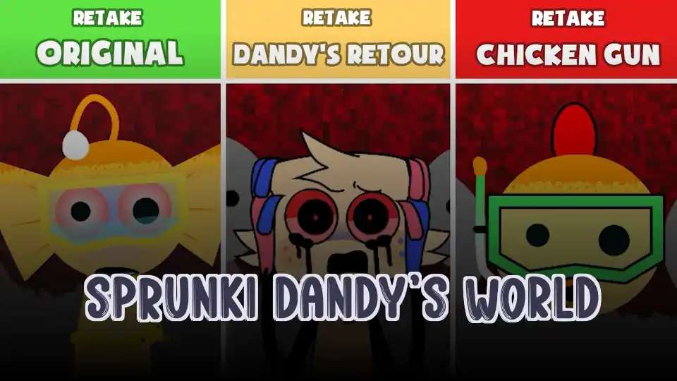 Sprunki Dandy's World - fnaf.games Game