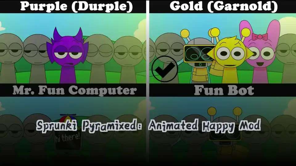 Sprunki Pyramixed: Animated Happy Mod - fnaf.games Game