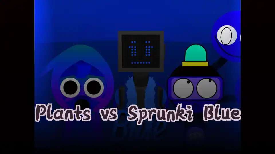 Plants vs Sprunki Blue - fnaf.games Game