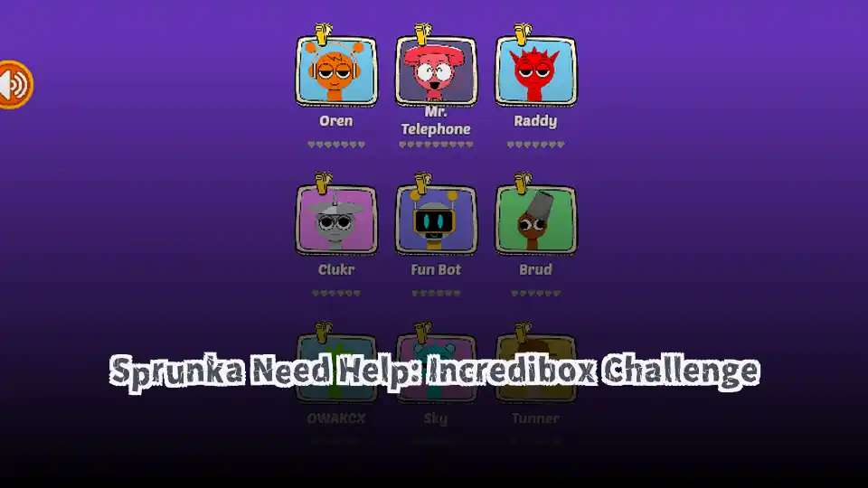 Sprunka Need Help: Incredibox Challenge - fnaf.games Game