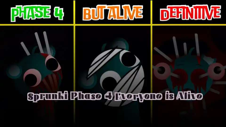Sprunki Phase 4 Everyone is Alive - fnaf.games Game