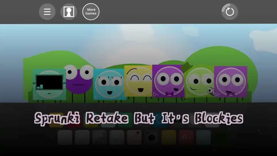 Sprunki Retake But It's Blockies - fnaf.games Game