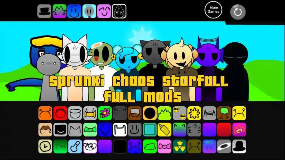 Sprunki Chaos Starfall - fnaf.games Game