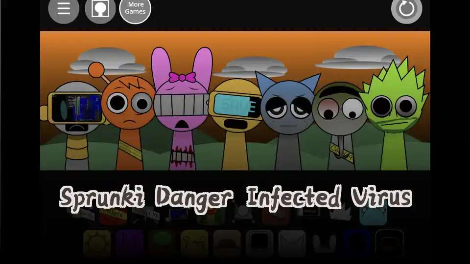 Sprunki Danger Infected Virus - fnaf.games Game